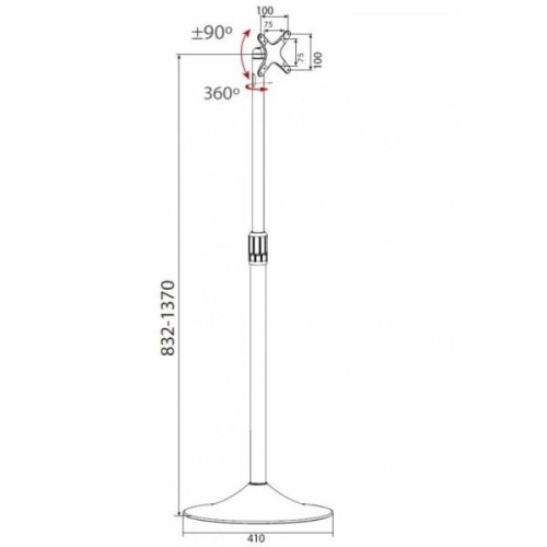 Stojak podłogowy LCD/LED 13-27cali regulowany-696541