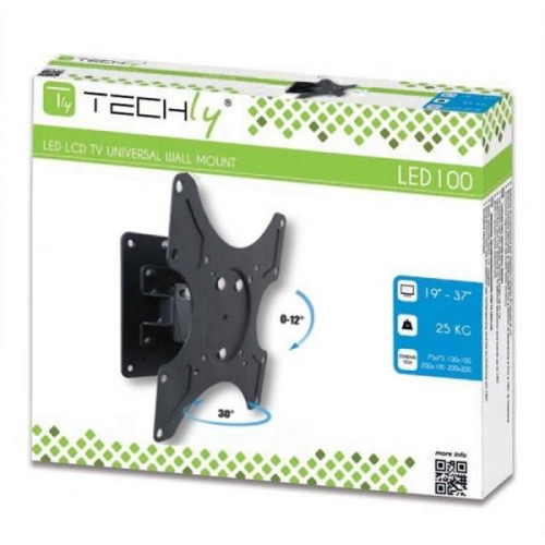 Uchwyt ścienny LCD/LED 13-37cali slim, 25kg, czarny-696582