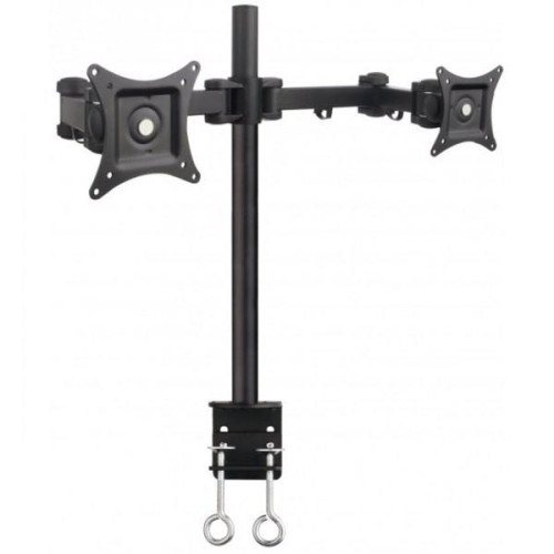 Uchwyt biurkowy LCD/LED 13-27 cali podwójny 2x10kg, czarny-696605
