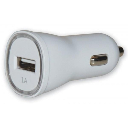Ładowarka samochodowa USB 5V 1A biała-696762