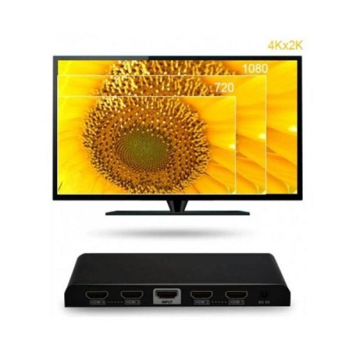 Rozdzielacz-splitter AV HDMI 2.0 1/4 Ultra HD 4Kx2K 3D-696787
