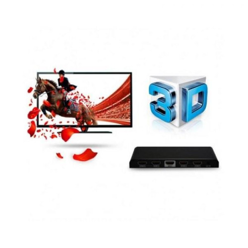 Rozdzielacz-splitter AV HDMI 2.0 1/4 Ultra HD 4Kx2K 3D-696788