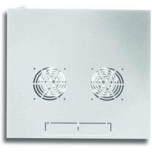 Szafa wisząca ECO 19cali 6U/320mm zmontowana, szklane drzwi, szara-696946