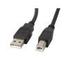 Kabel USB 2.0 AM-BM 3M Ferryt czarny -697709