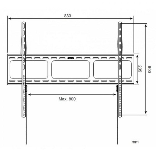 Uchwyt ścienny LCD/LED 42-80cali slim czarny-697541