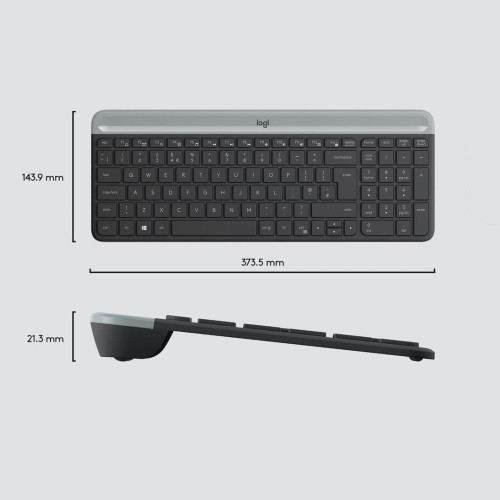 Wireless Keyboard and Mouse Combo MK470 GRAPHITE-6977245