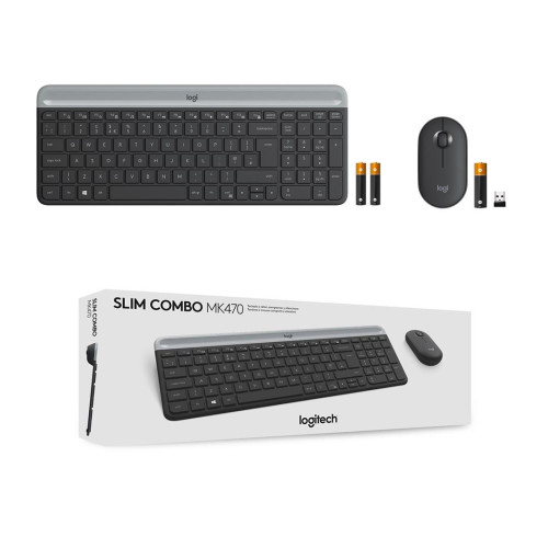 Wireless Keyboard and Mouse Combo MK470 GRAPHITE-6977247