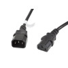 Przedłużacz kabla zasilającego IEC 320 C13 - C14 VDE 3M czarny-698299