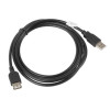 Przedłużacz kabla USB 2.0 AM-AF czarny 1.8M -698711