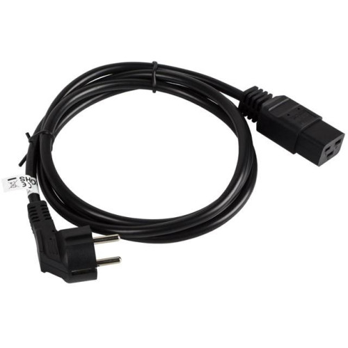 Kabel zasilający CEE 7/7 - IEC 320 C19 16A VDE 1.8M czarny-698276