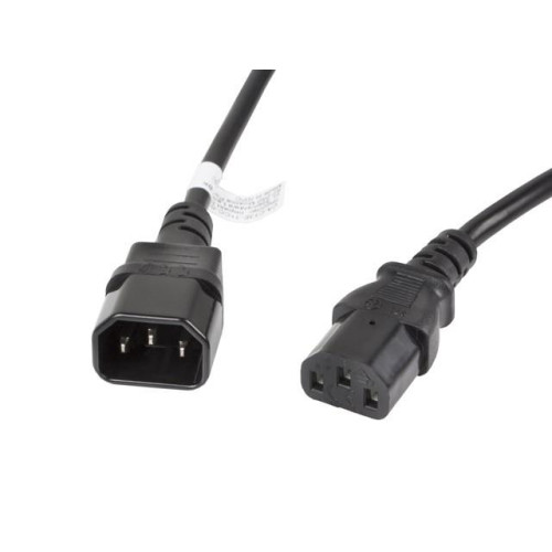 Przedłużacz kabla zasilającego IEC 320 C13 - C14 VDE 3M czarny-698299