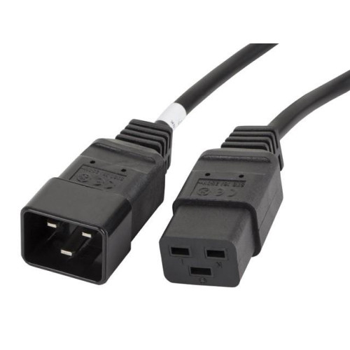 Przedłużacz kabla zasilającego IEC 320 C19 - C20 VDE 1.8M VDE czarny-698303