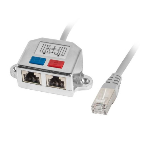 Adapter rodzielacz LAN RJ-45 - 2x RJ-45 FTP-7809147
