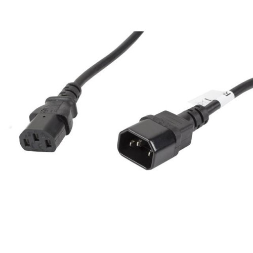 Przedłużacz kabla zasilającego IEC 320 C13 - C14 VDE 5M czarny-698364