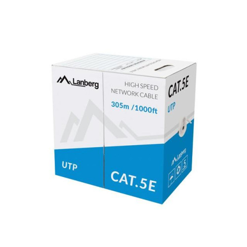 Kabel LAN UTP 100Mb/s 305m linka cca szary-7809174