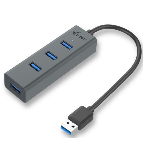 USB 3.0 Metal 4-portowy pasywny HUB USB, 4x port USB 3.0-698529