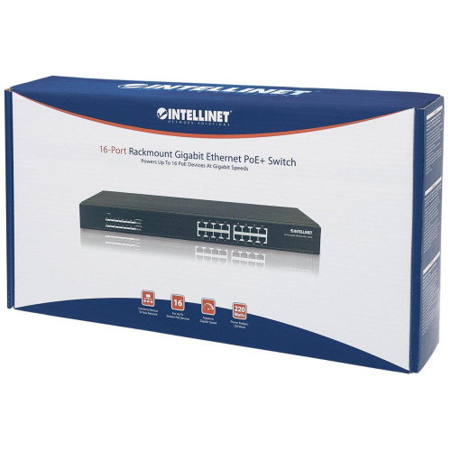 INTELLINET SWITCH GIGABIT 16X 1000MBPS RJ45 POE/PO-6986722