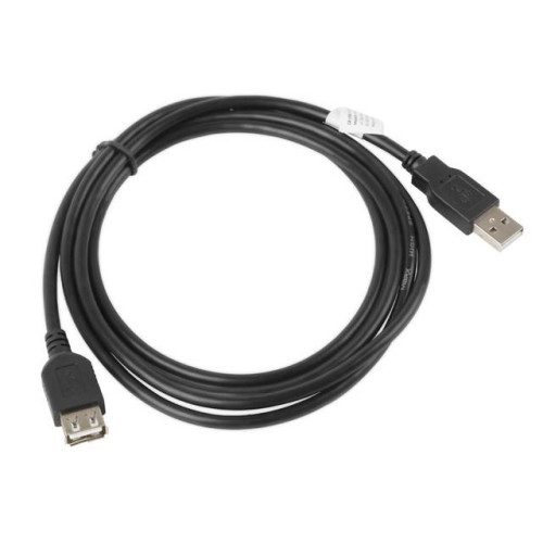 Przedłużacz kabla USB 2.0 AM-AF czarny 1.8M -698711