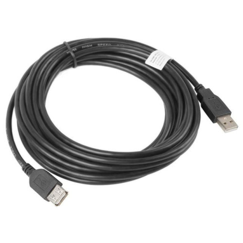 Przedłużacz kabla USB 2.0 AM-AF czarny 5M -698715