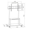 TECHLY STOJAK MOBILNY TV LED/LCD/PDP 55-120 CALI 1-6990426