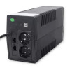 QOLTEC ZASILACZ AWARYJNY UPS 450VA | 240W | LCD | USB | RJ45-6996680
