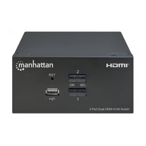 MANHATTAN PRZEŁĄCZNIK KVM HDMI/USB 2X1 DUAL-MONITO-6990317