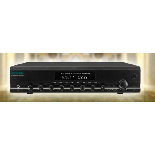 DSPPA WZMACNIACZ MIKSUJĄCY MP1000U, 100V, 2-STREFOWY, 350W, ODTWARZACZ USB/SD, RADIO FM, BLUETOOTH-6992564