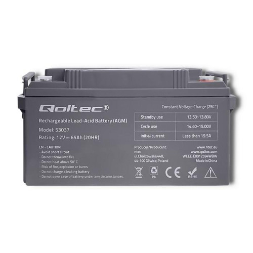 Akumulator bezobsługowy Qoltec 53037-6996572
