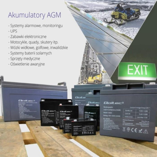 Akumulator bezobsługowy Qoltec 53037-6996574