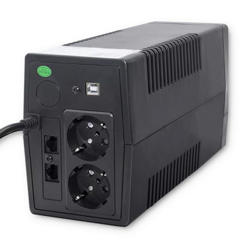 QOLTEC ZASILACZ AWARYJNY UPS 450VA | 240W | LCD | USB | RJ45-6996680