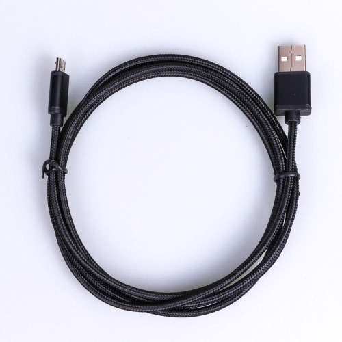 Kabel USB-Micro USB 1.5 m. czarny sznurek-700975