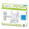Uchwyt ścienny LCD/LED 19-37cali 25kg regulowany, biały-703112