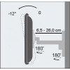 Uchwyt ścienny LCD/LED 19-37cali 25kg regulowany, biały-703114