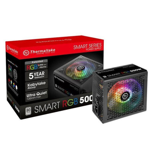 Smart 500W RGB (80+ 230V EU, 2xPEG, 120mm, Single Rail)-703235