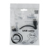 Przedłużacz kabla USB 2.0 AM-AFI 0.75m czarny-704678
