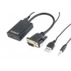 Konwerter VGA do HDMI 15 cm czarny-705021