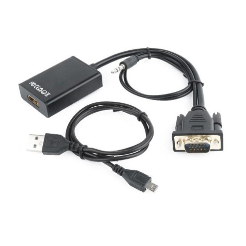 Konwerter VGA do HDMI 15 cm czarny-705023