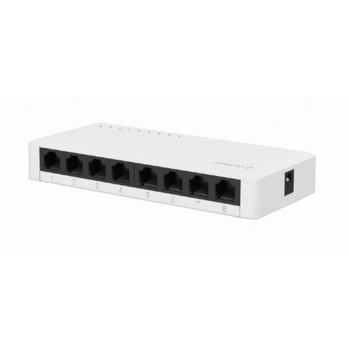 GEMBIRD SWITCH DESKTOP GIGABIT LAN (8X 10/100/1000MBPS) BIAŁY-7065729