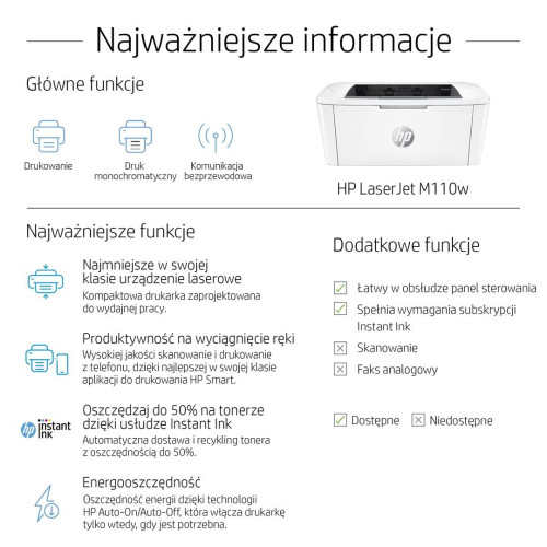 DRUKARKA HP LASERJET PRO M110w-7071208