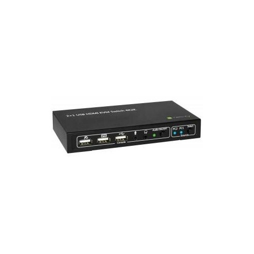 2-portowy przełącznik KVM HDMI/USB 2x1 z audio-708621