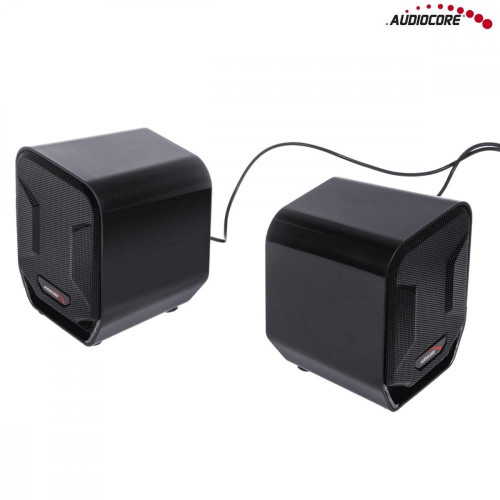 Głośniki komputerowe 6W USB AC865B Czarno-niebieskie-708797