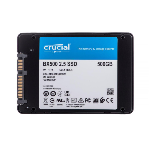 Dysk SSD Crucial BX500 500GB 3D NAND SATA 2.5-7103411