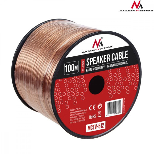 Kabel głośnikowy 100m MCTV-512 2x1.5mm2-712658
