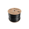 KABEL LAN UTP KAT-5E 305M DRUT OUTDOOR ŻELOWANY CU CZARNY FLUKE PASSED LANBERG-713847