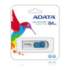 ADATA FLASHDRIVE C008 64GB USB 2.0 WHITE&BLUE-7149869