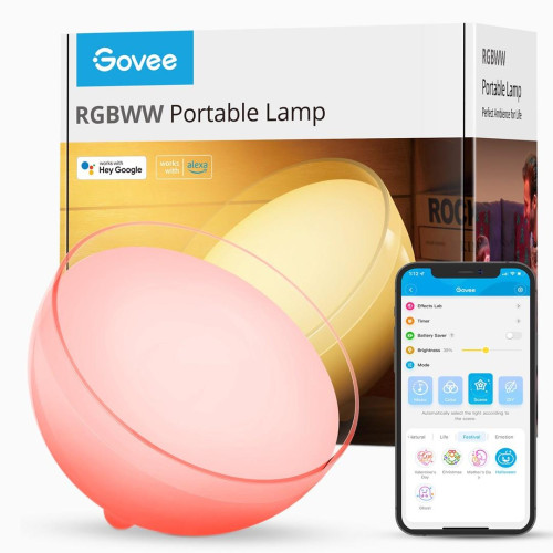Govee H6058; Lampa LED; RGBWW, Bluetooth, Wi-Fi-7143715