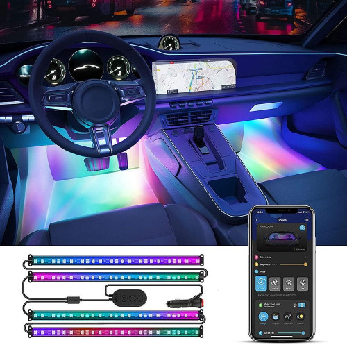 Govee H7090; Oświetlenie wnętrza samochodu; RGBIC-7143718