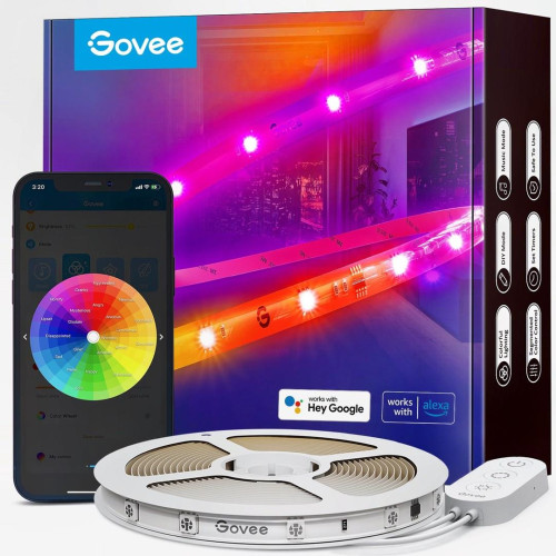 Govee H619A 5m; Taśma LED; Wi-Fi, Bluetooth, RGBIC-7143719