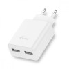USB Power Charger 2 port 2.4A biały 2x USB Port DC 5V/max 2.4A-716574