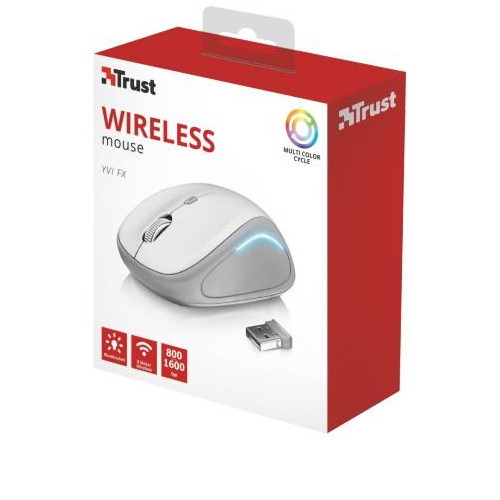 Mysz bezprzewodowa YVI FX biała-718821
